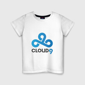 Детская футболка хлопок с принтом Cloud9 в Екатеринбурге, 100% хлопок | круглый вырез горловины, полуприлегающий силуэт, длина до линии бедер | cld9