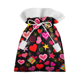 Подарочный 3D мешок с принтом Любовь в Екатеринбурге, 100% полиэстер | Размер: 29*39 см | love is | любовь | подарки | сердца