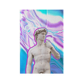 Обложка для паспорта матовая кожа с принтом Статуя Давида в Екатеринбурге, натуральная матовая кожа | размер 19,3 х 13,7 см; прозрачные пластиковые крепления | hipster | swag | давид | искусство | свег | свэг | статуя давида | хипстер | хисптеры
