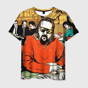 Мужская футболка 3D с принтом Большой Лебовски в Екатеринбурге, 100% полиэфир | прямой крой, круглый вырез горловины, длина до линии бедер | hipster | lebowski | swag | большой лебовски | лебовски | свег | свэг | хипстер | хисптеры