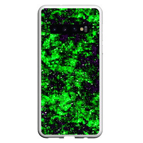 Чехол для Samsung Galaxy S10 с принтом Green color в Екатеринбурге, Силикон | Область печати: задняя сторона чехла, без боковых панелей | гранж | зеленый | краска | новые | текстуры | цветные