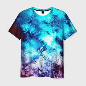 Мужская футболка 3D с принтом Глянцевая краска в Екатеринбурге, 100% полиэфир | прямой крой, круглый вырез горловины, длина до линии бедер | гранж | краска | новые | прикольные | текстуры | цветные