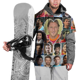 Накидка на куртку 3D с принтом Франческо Тотти - лучший в Екатеринбурге, 100% полиэстер |  | Тематика изображения на принте: francesco totti | лучший футболист | любимый игрок | сердце | франческо тотти | футбол | я люблю