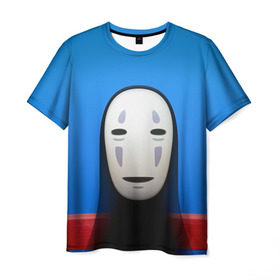 Мужская футболка 3D с принтом Унесённые призраками в Екатеринбурге, 100% полиэфир | прямой крой, круглый вырез горловины, длина до линии бедер | Тематика изображения на принте: spirited away | миядзаки | хаяо