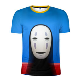 Мужская футболка 3D спортивная с принтом Унесённые призраками в Екатеринбурге, 100% полиэстер с улучшенными характеристиками | приталенный силуэт, круглая горловина, широкие плечи, сужается к линии бедра | spirited away | миядзаки | хаяо