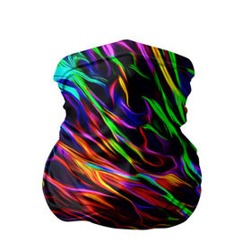Бандана-труба 3D с принтом Разноцветные разводы в Екатеринбурге, 100% полиэстер, ткань с особыми свойствами — Activecool | плотность 150‒180 г/м2; хорошо тянется, но сохраняет форму | гранж | краска | разводы | цветные