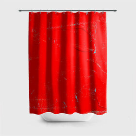 Штора 3D для ванной с принтом Красная краска в Екатеринбурге, 100% полиэстер | плотность материала — 100 г/м2. Стандартный размер — 146 см х 180 см. По верхнему краю — пластиковые люверсы для креплений. В комплекте 10 пластиковых колец | 