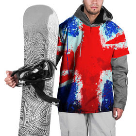 Накидка на куртку 3D с принтом Англия в Екатеринбурге, 100% полиэстер |  | англия | краска | модные | популярные | прикольные | стена | флаг