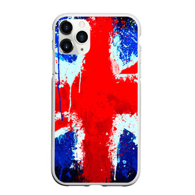 Чехол для iPhone 11 Pro матовый с принтом Англия в Екатеринбурге, Силикон |  | англия | краска | модные | популярные | прикольные | стена | флаг