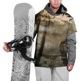 Накидка на куртку 3D с принтом S.T.A.L.K.E.R. в Екатеринбурге, 100% полиэстер |  | call of pripyat | pripyat | затон | краны | припять | скадовск | сталкер