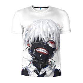 Мужская футболка 3D спортивная с принтом Tokyo Ghoul в Екатеринбурге, 100% полиэстер с улучшенными характеристиками | приталенный силуэт, круглая горловина, широкие плечи, сужается к линии бедра | anime | ghoul | tokyo | tokyo ghoul | гуль