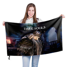 Флаг 3D с принтом Dark Souls 4 в Екатеринбурге, 100% полиэстер | плотность ткани — 95 г/м2, размер — 67 х 109 см. Принт наносится с одной стороны | 