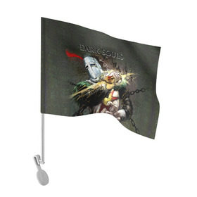 Флаг для автомобиля с принтом Dark Souls 5 в Екатеринбурге, 100% полиэстер | Размер: 30*21 см | dark souls | praise the sun | you died | дарк соулс