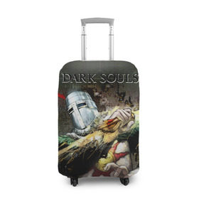 Чехол для чемодана 3D с принтом Dark Souls 5 в Екатеринбурге, 86% полиэфир, 14% спандекс | двустороннее нанесение принта, прорези для ручек и колес | dark souls | praise the sun | you died | дарк соулс