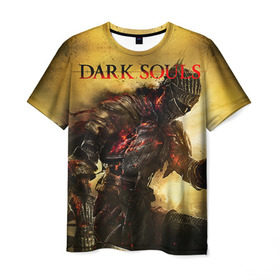Мужская футболка 3D с принтом Dark Souls 14 в Екатеринбурге, 100% полиэфир | прямой крой, круглый вырез горловины, длина до линии бедер | dark souls