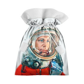 Подарочный 3D мешок с принтом Гагарин в Екатеринбурге, 100% полиэстер | Размер: 29*39 см | space | гагарин | космос | россия