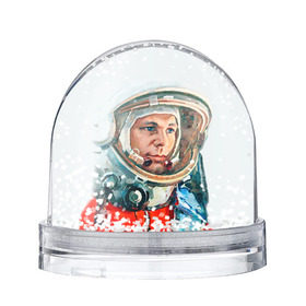 Снежный шар с принтом Гагарин в Екатеринбурге, Пластик | Изображение внутри шара печатается на глянцевой фотобумаге с двух сторон | space | гагарин | космос | россия
