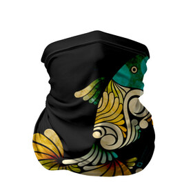 Бандана-труба 3D с принтом Рыбка в Екатеринбурге, 100% полиэстер, ткань с особыми свойствами — Activecool | плотность 150‒180 г/м2; хорошо тянется, но сохраняет форму | золотая рыбка | рыба