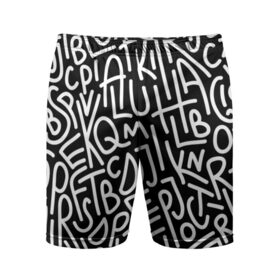 Мужские шорты 3D спортивные с принтом Английские буквы в Екатеринбурге,  |  | алфавит | английский язык | буквы | оформление | слой | текстура | трайбл | узор | фон