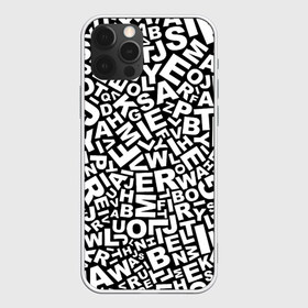 Чехол для iPhone 12 Pro Max с принтом Английский алфавит в Екатеринбурге, Силикон |  | Тематика изображения на принте: алфавит | английский язык | буквы | оформление | слой | текстура | трайбл | узор | фон