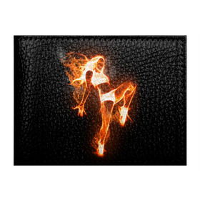 Обложка для студенческого билета с принтом Спортивная страсть в Екатеринбурге, натуральная кожа | Размер: 11*8 см; Печать на всей внешней стороне | грация | здоровье | зож | огонь | пламя | силуэт | спорт | страсть | танец | тонус | фитнес