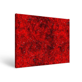 Холст прямоугольный с принтом Red Star в Екатеринбурге, 100% ПВХ |  | абстракция | арт | брызги | краска | красный | цветные