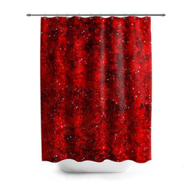 Штора 3D для ванной с принтом Red Star в Екатеринбурге, 100% полиэстер | плотность материала — 100 г/м2. Стандартный размер — 146 см х 180 см. По верхнему краю — пластиковые люверсы для креплений. В комплекте 10 пластиковых колец | абстракция | арт | брызги | краска | красный | цветные