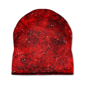 Шапка 3D с принтом Red Star в Екатеринбурге, 100% полиэстер | универсальный размер, печать по всей поверхности изделия | абстракция | арт | брызги | краска | красный | цветные
