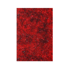 Обложка для паспорта матовая кожа с принтом Red Star в Екатеринбурге, натуральная матовая кожа | размер 19,3 х 13,7 см; прозрачные пластиковые крепления | абстракция | арт | брызги | краска | красный | цветные