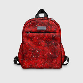 Детский рюкзак 3D с принтом Red Star в Екатеринбурге, 100% полиэстер | лямки с регулируемой длиной, сверху петелька, чтобы рюкзак можно было повесить на вешалку. Основное отделение закрывается на молнию, как и внешний карман. Внутри дополнительный карман. По бокам два дополнительных кармашка | абстракция | арт | брызги | краска | красный | цветные