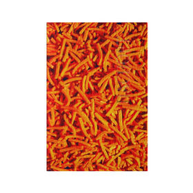 Обложка для паспорта матовая кожа с принтом Морковь в Екатеринбурге, натуральная матовая кожа | размер 19,3 х 13,7 см; прозрачные пластиковые крепления | Тематика изображения на принте: морковь | овощи | оранжевый | салат