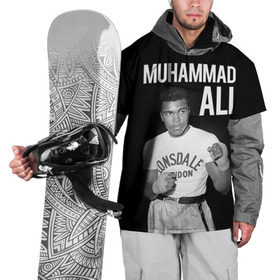 Накидка на куртку 3D с принтом Muhammad Ali в Екатеринбурге, 100% полиэстер |  | ali | boxing | muhammad ali |   |  muhammad |  бокс | али | боксер | мухамад. мухаммад | мухаммед | мухаммед али