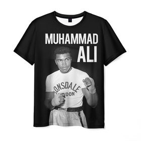 Мужская футболка 3D с принтом Muhammad Ali в Екатеринбурге, 100% полиэфир | прямой крой, круглый вырез горловины, длина до линии бедер | ali | boxing | muhammad ali |   |  muhammad |  бокс | али | боксер | мухамад. мухаммад | мухаммед | мухаммед али