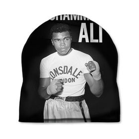 Шапка 3D с принтом Muhammad Ali в Екатеринбурге, 100% полиэстер | универсальный размер, печать по всей поверхности изделия | ali | boxing | muhammad ali |   |  muhammad |  бокс | али | боксер | мухамад. мухаммад | мухаммед | мухаммед али