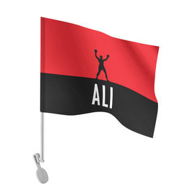 Флаг для автомобиля с принтом Muhammad Ali 3 в Екатеринбурге, 100% полиэстер | Размер: 30*21 см | ali | boxing |  muhammad |  muhammad ali | али | бокс | боксер | мухамад. мухаммад | мухамед али | мухаммед | мухаммед али