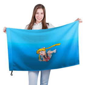 Флаг 3D с принтом Сейлормун в Екатеринбурге, 100% полиэстер | плотность ткани — 95 г/м2, размер — 67 х 109 см. Принт наносится с одной стороны | anime | sailor moon | sailormoon | аниме | красавица воин сейлор мун | сейлор мун | сейлормун | усаги | усаги цукино | цукино