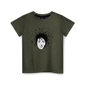 Детская футболка хлопок с принтом Земфира в Екатеринбурге, 100% хлопок | круглый вырез горловины, полуприлегающий силуэт, длина до линии бедер | zemfira | земфира | рок | русский рок