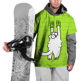 Накидка на куртку 3D с принтом Simon`s cat 3 в Екатеринбурге, 100% полиэстер |  | fitness | kitty | simon cat | simons | simons cat | голодный кот | для жирных | для толстых | жир | кот | кот саймона | котик | кошка | с котами | саймон | спорт | толстая | толстый | фитнес | фитнесс