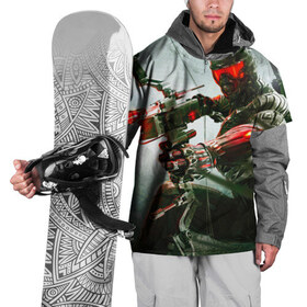 Накидка на куртку 3D с принтом Сrysis в Екатеринбурге, 100% полиэстер |  | crysis3 | crytek | апокалипсис | крайзис