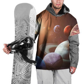 Накидка на куртку 3D с принтом Планеты солнечной системы в Екатеринбурге, 100% полиэстер |  | венера | звезды | земля | космос | марс | меркурий | сатурн | солнце | уран | юпитер