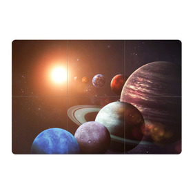 Магнитный плакат 3Х2 с принтом Планеты солнечной системы в Екатеринбурге, Полимерный материал с магнитным слоем | 6 деталей размером 9*9 см | Тематика изображения на принте: венера | звезды | земля | космос | марс | меркурий | сатурн | солнце | уран | юпитер