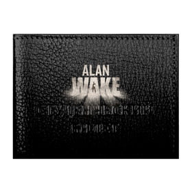 Обложка для студенческого билета с принтом Alan Wake в Екатеринбурге, натуральная кожа | Размер: 11*8 см; Печать на всей внешней стороне | alan | wake | алан уэйк | игра