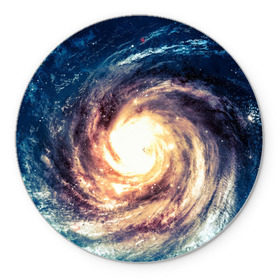 Коврик круглый с принтом Млечный путь в Екатеринбурге, резина и полиэстер | круглая форма, изображение наносится на всю лицевую часть | Тематика изображения на принте: вселенная | галактика | звезды | планеты | туманность