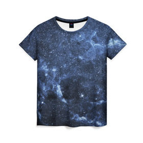 Женская футболка 3D с принтом Безмолвный космос в Екатеринбурге, 100% полиэфир ( синтетическое хлопкоподобное полотно) | прямой крой, круглый вырез горловины, длина до линии бедер | вселенная | галактика | звёзды | камета | космос | метеориты | метеоры | млечный путь | орбита | планеты | солнечная система