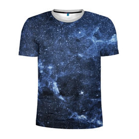 Мужская футболка 3D спортивная с принтом Безмолвный космос в Екатеринбурге, 100% полиэстер с улучшенными характеристиками | приталенный силуэт, круглая горловина, широкие плечи, сужается к линии бедра | вселенная | галактика | звёзды | камета | космос | метеориты | метеоры | млечный путь | орбита | планеты | солнечная система