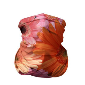 Бандана-труба 3D с принтом Цветы в Екатеринбурге, 100% полиэстер, ткань с особыми свойствами — Activecool | плотность 150‒180 г/м2; хорошо тянется, но сохраняет форму | букет | георгины | жёлтый | красота | полевые | розовый | ромашки | фиолетовый | хризантемы | цветы