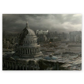 Поздравительная открытка с принтом Fallout в Екатеринбурге, 100% бумага | плотность бумаги 280 г/м2, матовая, на обратной стороне линовка и место для марки
 | vault tec | фоллаут