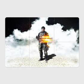 Магнитный плакат 3Х2 с принтом Battlefield 4 Soldier в Екатеринбурге, Полимерный материал с магнитным слоем | 6 деталей размером 9*9 см | Тематика изображения на принте: art | battlefield