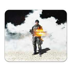 Коврик прямоугольный с принтом Battlefield 4 Soldier в Екатеринбурге, натуральный каучук | размер 230 х 185 мм; запечатка лицевой стороны | art | battlefield
