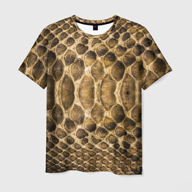 Мужская футболка 3D с принтом Змеиная кожа в Екатеринбурге, 100% полиэфир | прямой крой, круглый вырез горловины, длина до линии бедер | fasion | snake | блеск | дерзость | змеиная | змея | кожа | кожура | красота | крутость | мода | показуха | статус | стиль | ткань | шик